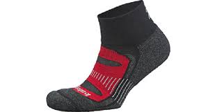 Balega Blister Resist Quarter Black Red Running Socks Unisex