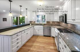 If you have all the time in the world and don't mind what your kitchen looks like during renovation, do the countertops first. Wwmd Will A White Kitchen Work With My Existing Granite Countertops White Kitchens