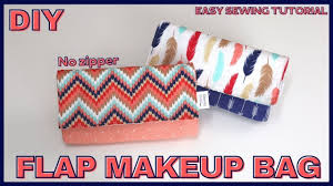 no zipper makeup bag sewing gift ideas