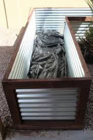 diy corrugated metal raised garden bed