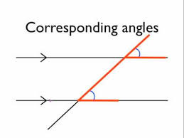 angles in parallel lines corresponding