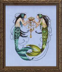 Mirabilia Md141 The Twin Mermaids Cross Stitch Chart Pack