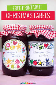 free printable christmas jar labels and
