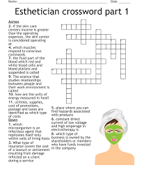 skin care and makeup crossword