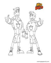 Children can not only recognize colors but also recognize animals. Chris And Martin Kratts Coloring Pages Wild Kratts Coloring Pages Coloring Pages For Kids And Adults