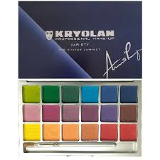 kryolan eyeshadow variety 18 colors