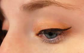 peach eyeshadow eyeliner