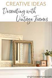 decorating with antique frames