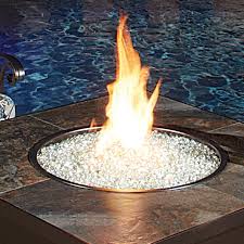 fire glass ultra modern pool patio