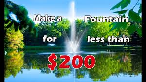 how to make a diy pond fountain for