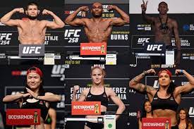 ufc weight cles in order how many
