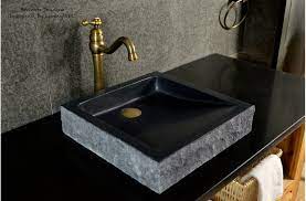 16 black bathroom sink granite stone