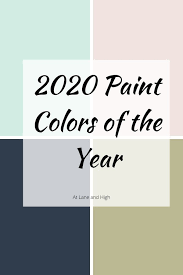 2020 Paint Colors Of The Year Paint