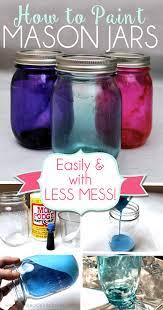 How To Paint Mason Jars Easily With