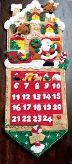 Bucilla Santas Toy Shop Felt Christmas Advent Calendar