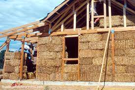 straw bale wall construction