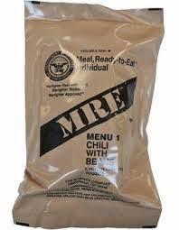 Are the food items that the consumer can readily consume. Mre Ration Pack