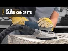 how to grind concrete with an angle
