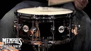 Dw 14x6 5 Design Series Black Nickel Over Brass Snare Drum With Mag Throw Off