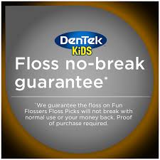 dentek kids fun flossers floss picks