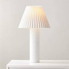 Scrunch Ivory Table Lamp Reviews Cb2