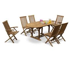 Teak Table 6 Ashdown Folding Chairs