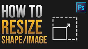 to resize shape image in photo cc