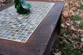 Shelf Mosaic Tile Coffee Table