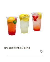 low carb drinks at sonic keto t