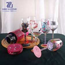 Diy Decorative Colorful Wine Glass