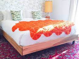 Maple Wood Bed Frame Queen Size