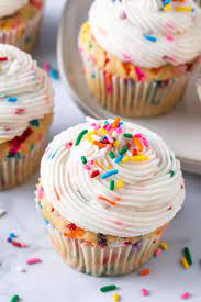 birthday cupcakes with sprinkles dairy