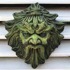 Demon Green Man Garden Wall Plaque