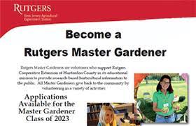 how to become a rutgers master gardener