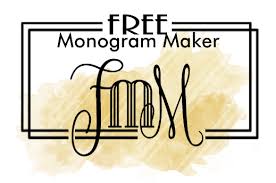 free monogram wallpaper maker
