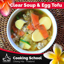 learn how to make clear soup egg tofu