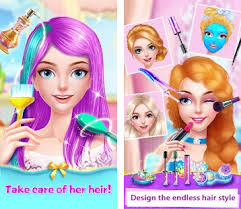 long hair princess salon games apk