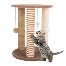 cat scratching post tower with 3