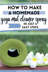 how to make a diy yoga mat cleaner