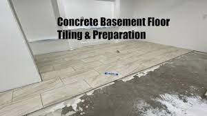 concrete bat floor tiling