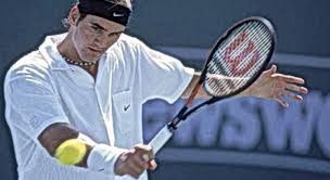 Obviously, tennis great roger federer hates them razors. Throwbacktimes Miami Young Roger Federer Loses To Patrick Rafter Sec Press Pass