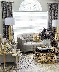 silver living room decor