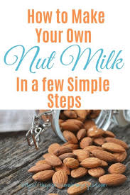 how to make your own nut milk in a few