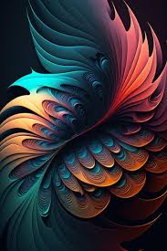 abstract colorful graphic wave