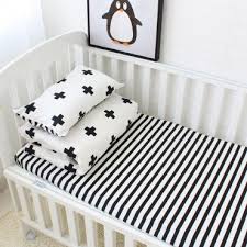 black and white cot bedding