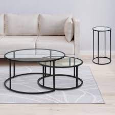 Coco Nesting Coffee Side Table Set