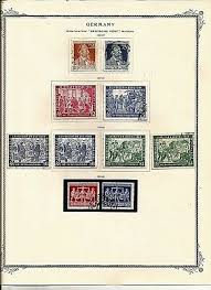 Briefmarken postfrisch deutsche post gedenkmarken 1947 ebay from i.ebayimg.com. Germany Deutsche Post 1 Page Stamps 1947 1948 Watermarked Ebay