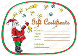 Christmas Blank Gift Certificate Template Free Bellafabricsva Com