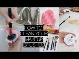 clean my makeup brushes spot cleaning