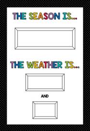 Day Of The Week Weather Display Chart Posters